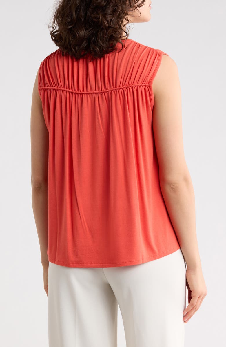 Liverpool Los Angeles Shirred Detail Jersey Tank, Alternate, color, Clementine