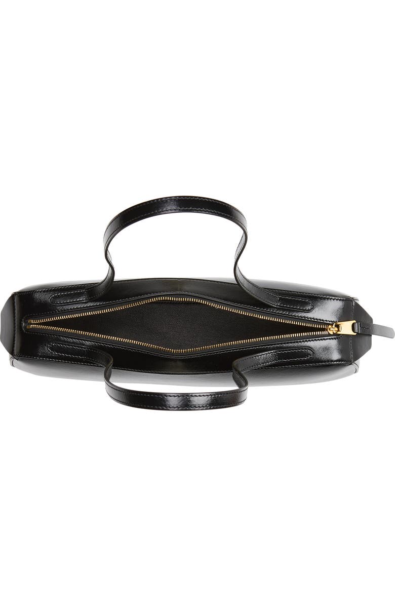 Khaite Simona Leather Shoulder Bag, Alternate, color, Black 200