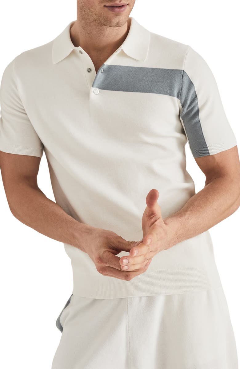 Reiss Wade Colorblock Short Sleeve Polo, Main, color,