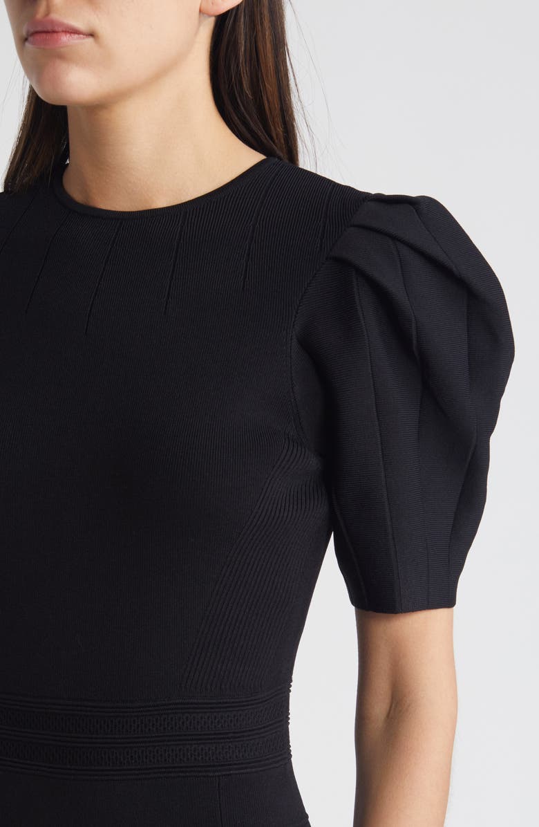 Ted Baker London Velvey Puff Sleeve Dress, Alternate, color,