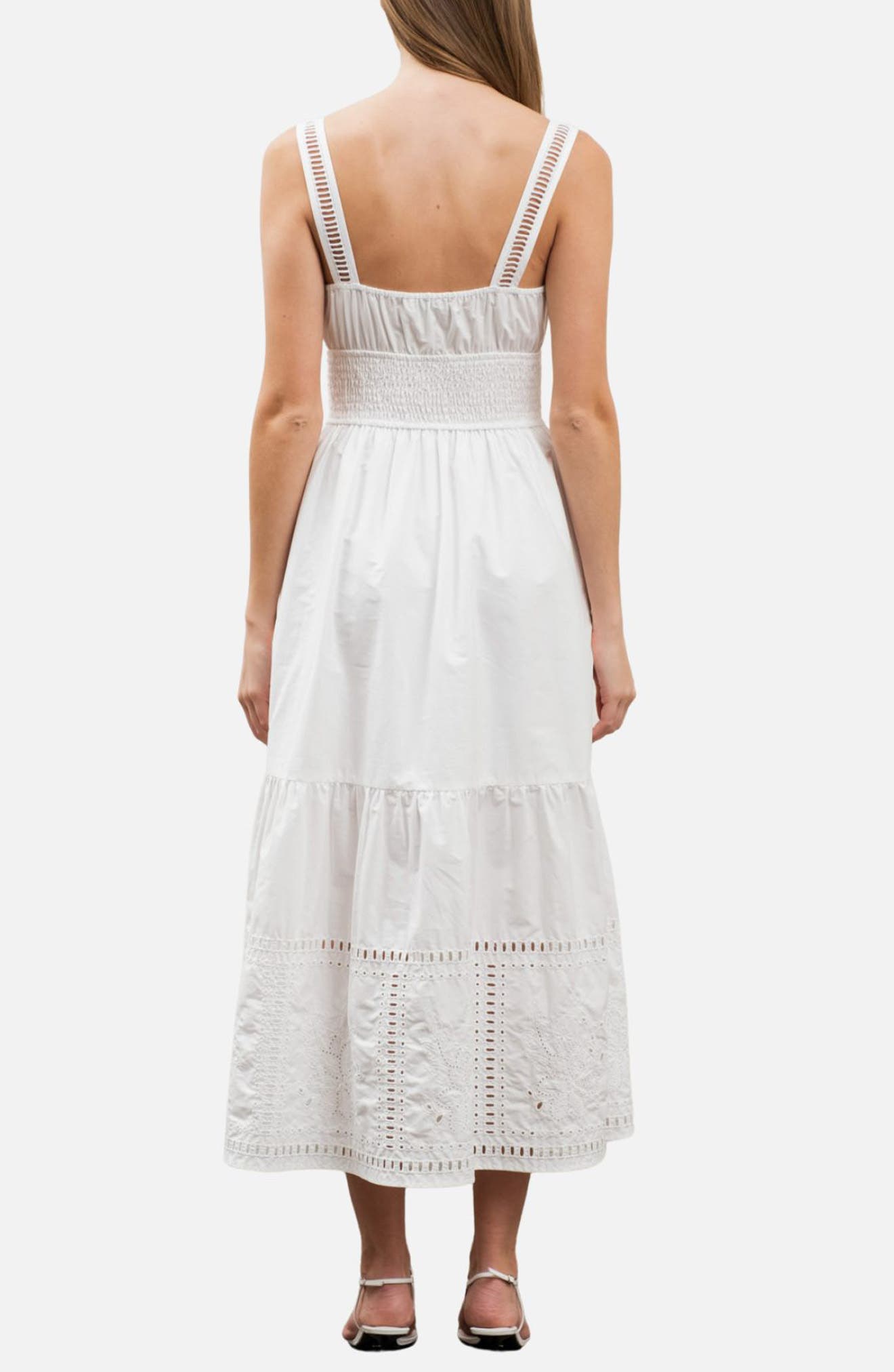 Sleeveless Tiered Midi Sundress - image 2