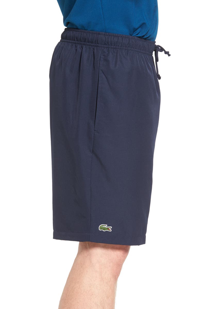 Lacoste 'Sport Diamante' Drawstring Athletic Shorts, Alternate, color, 166 Navy Blue