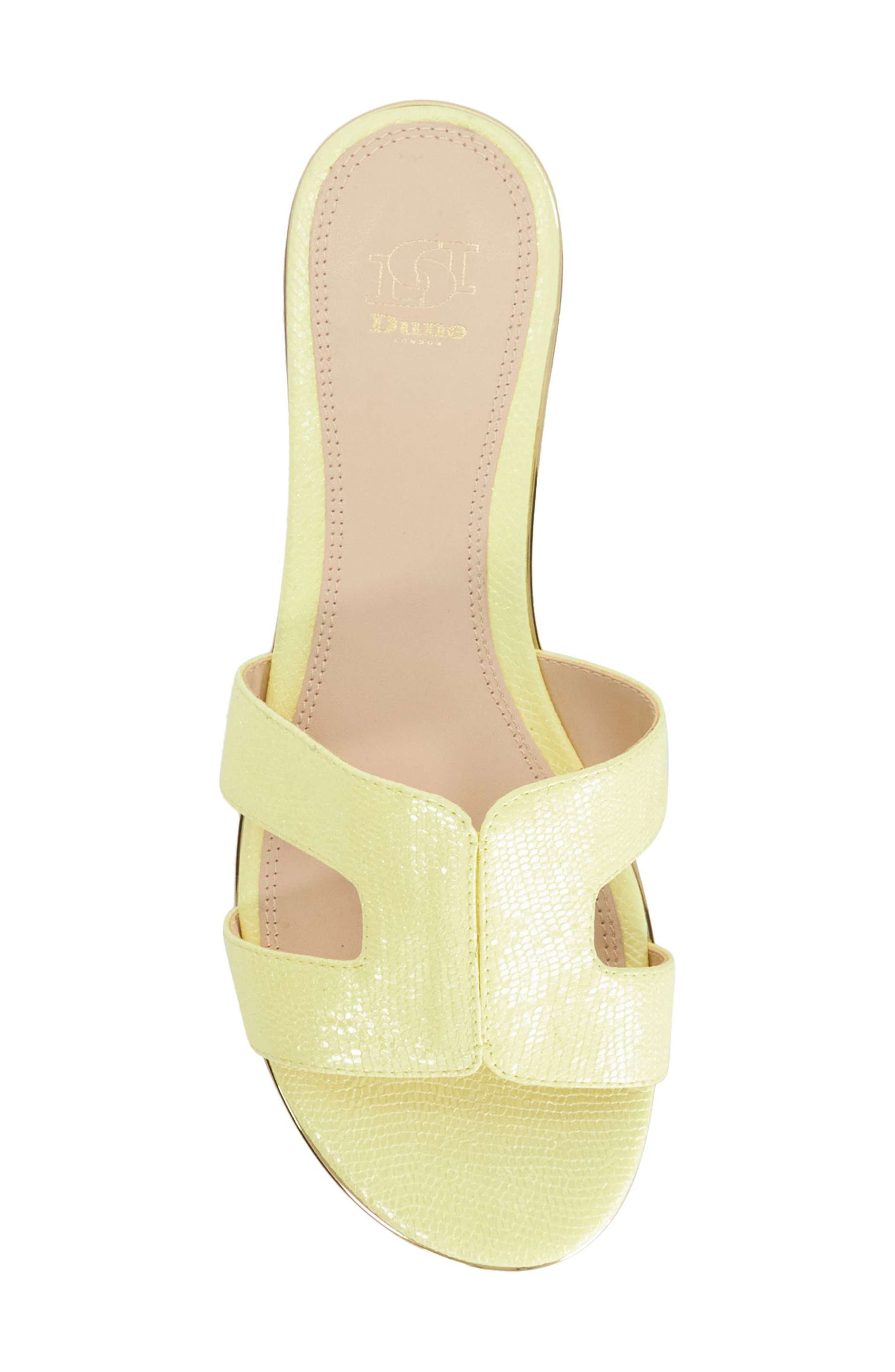 Dune London Ludlowss Croc Embossed Slide Sandal, Alternate, color, 