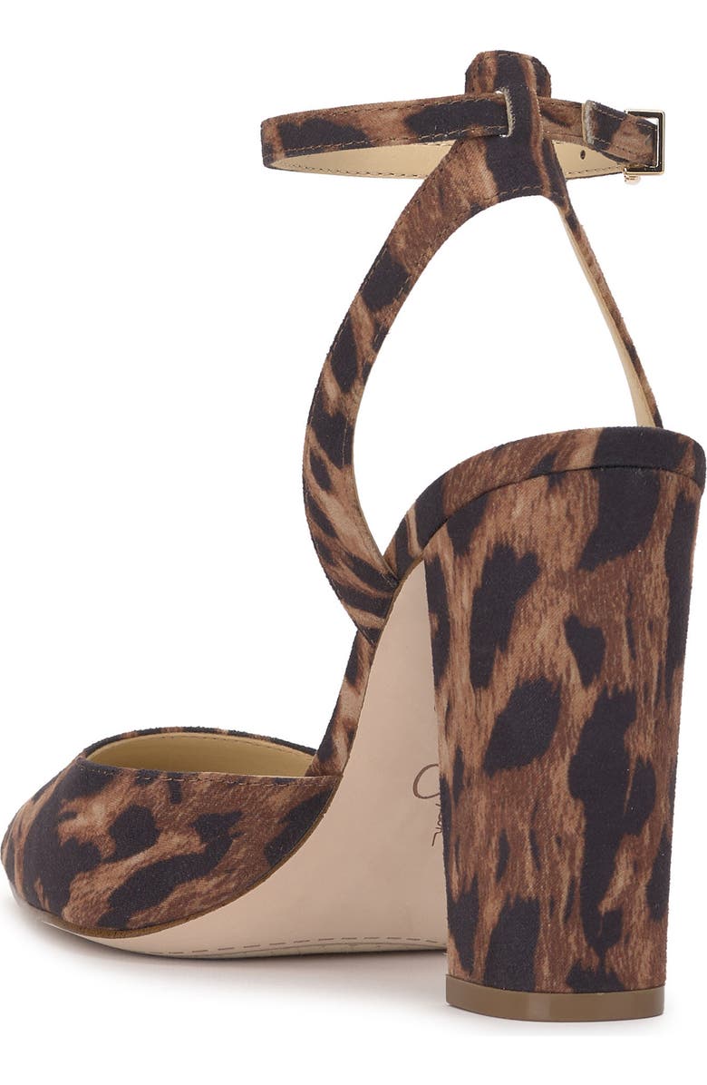 Jessica Simpson Nazela Pointed Toe Ankle Strap Pump, Alternate, color, Natural Leopard