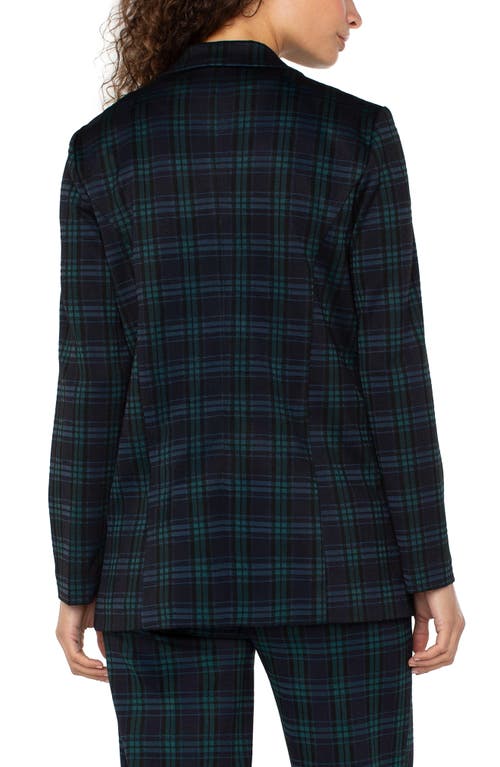 Liverpool Los Angeles Open Front Plaid Blazer In Multi