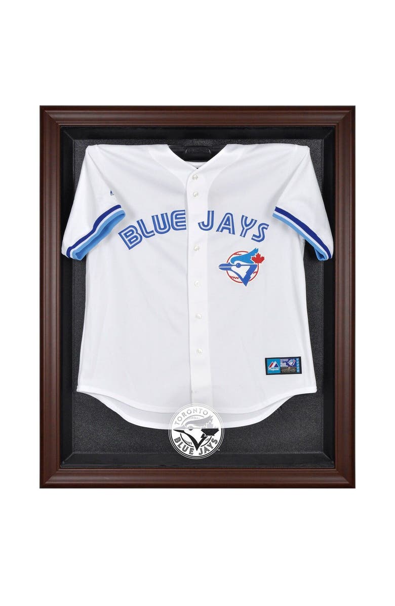 FANATICS AUTHENTIC Toronto Blue Jays Brown Framed Logo Jersey Display Case, Main, color, 