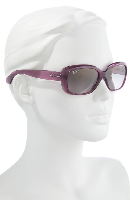 Ray Ban Rb4101 Jackie Ohh Rectangle-frame Acetate Sunglasses In Purple