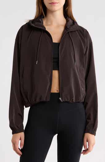 Woven Cocoon Bubble Hem Hoodie