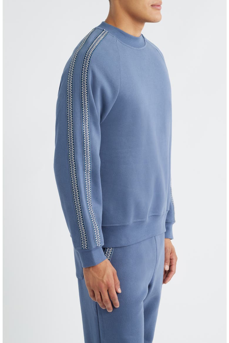 Tasman Crewneck Sweatshirt, Alternate, color, DARK WAVE