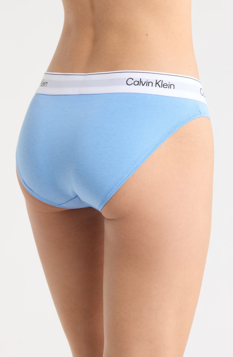 Calvin Klein Logo Bikini, Alternate, color, Blue Descent