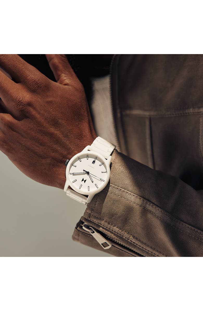 MVMT Classic II Ceramic Bracelet Watch, 44mm, Alternate, color, 