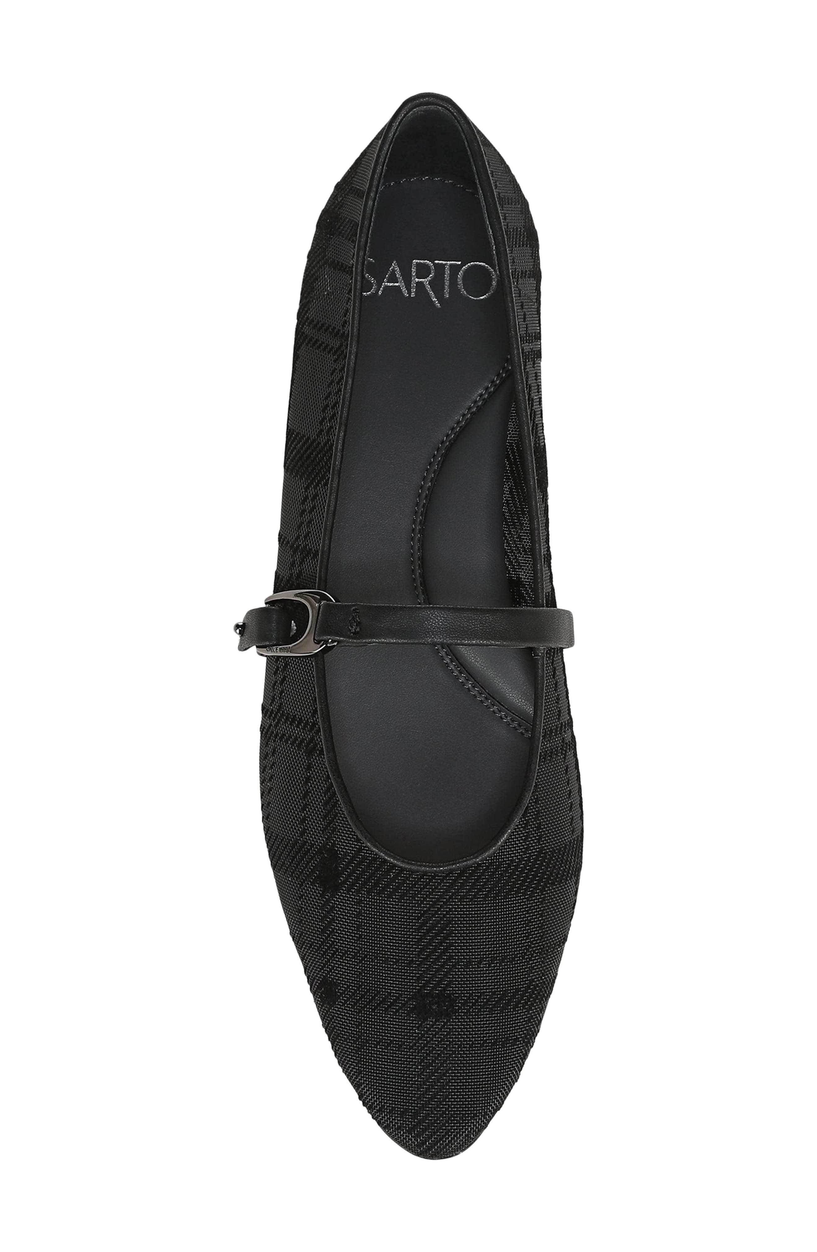 Rubina Mary Jane Flat, Alternate, color, BLACK VELVET FABRIC