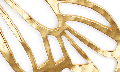 Kiara By Ki-ele Sai Butterfly Wing Statement Drop Earrings In Gold