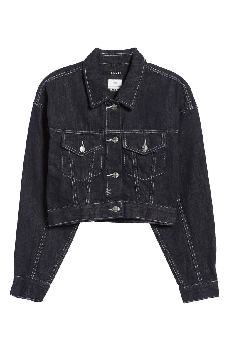 Ksubi Billie Zenith Nonstretch Denim Trucker Jacket, Alternate, color, 