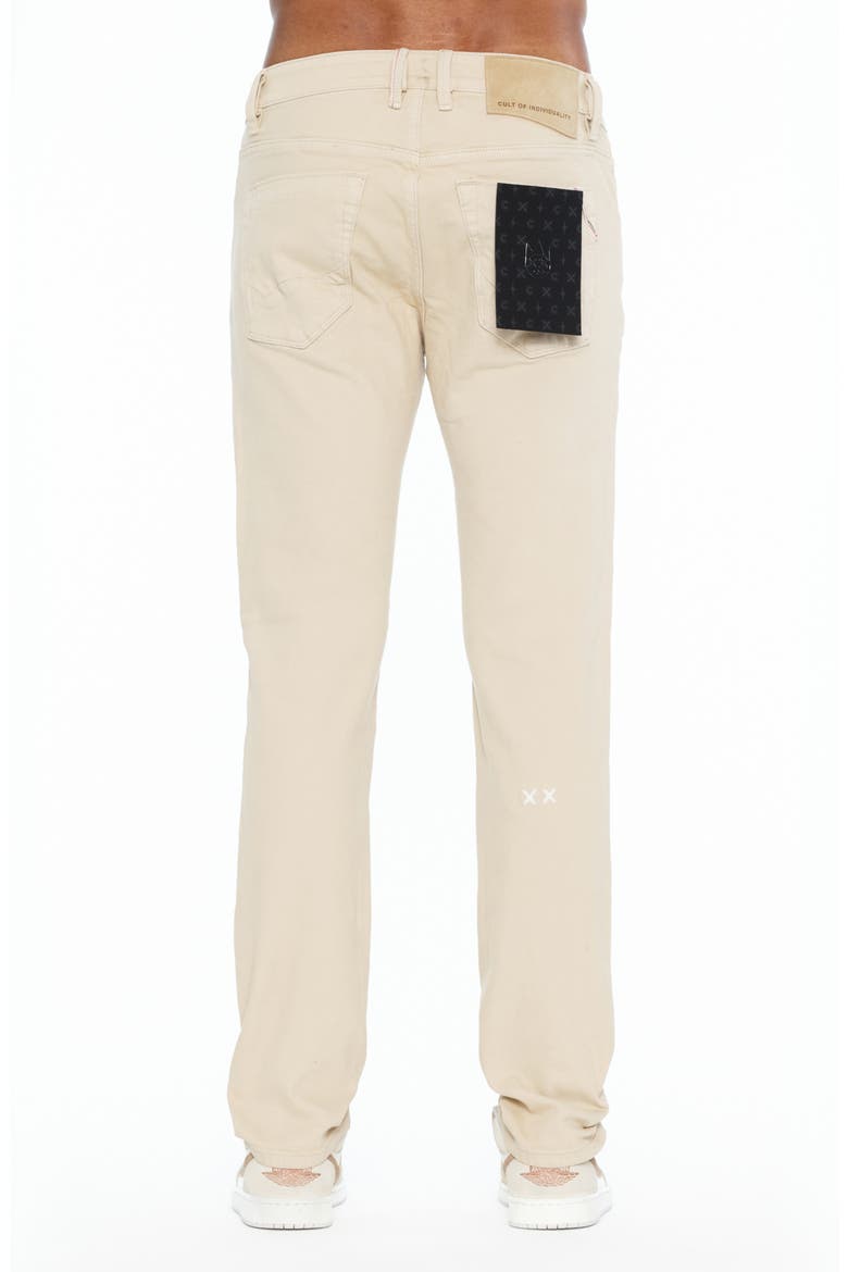 Rocker Distressed Slim Straight Leg Jeans, Alternate, color, DESTRO