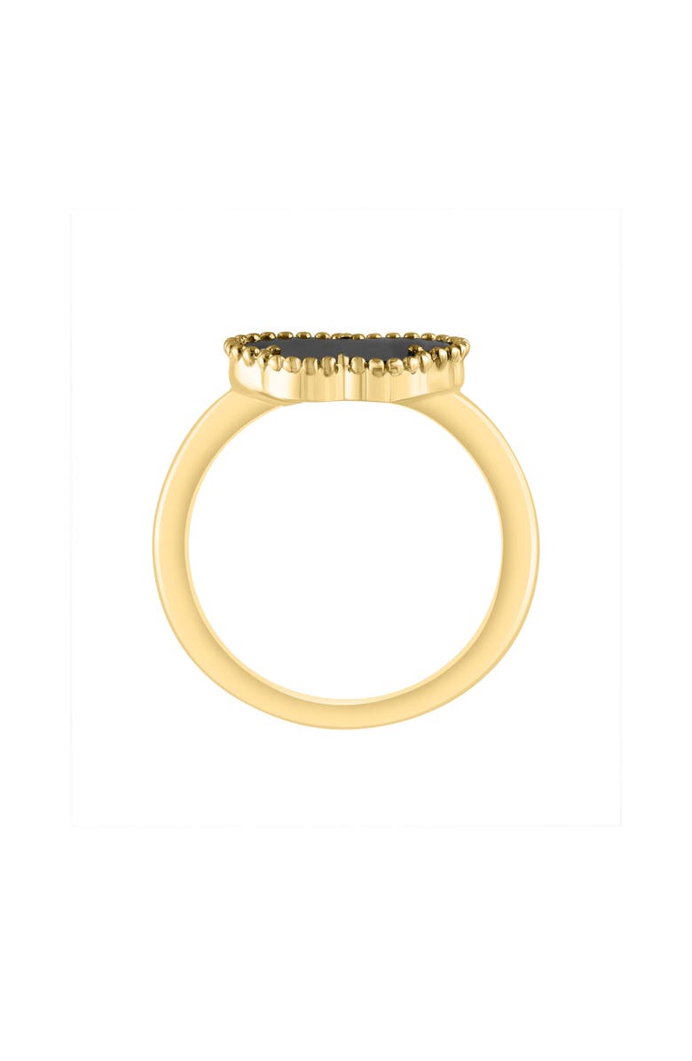 EFFY 14K Yellow Gold Onyx Butterfly Ring, Alternate, color, Black