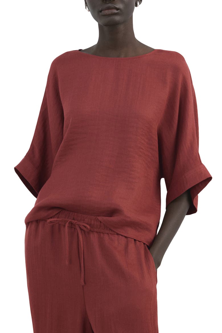 Dolman Sleeve Top, Main, color, RED