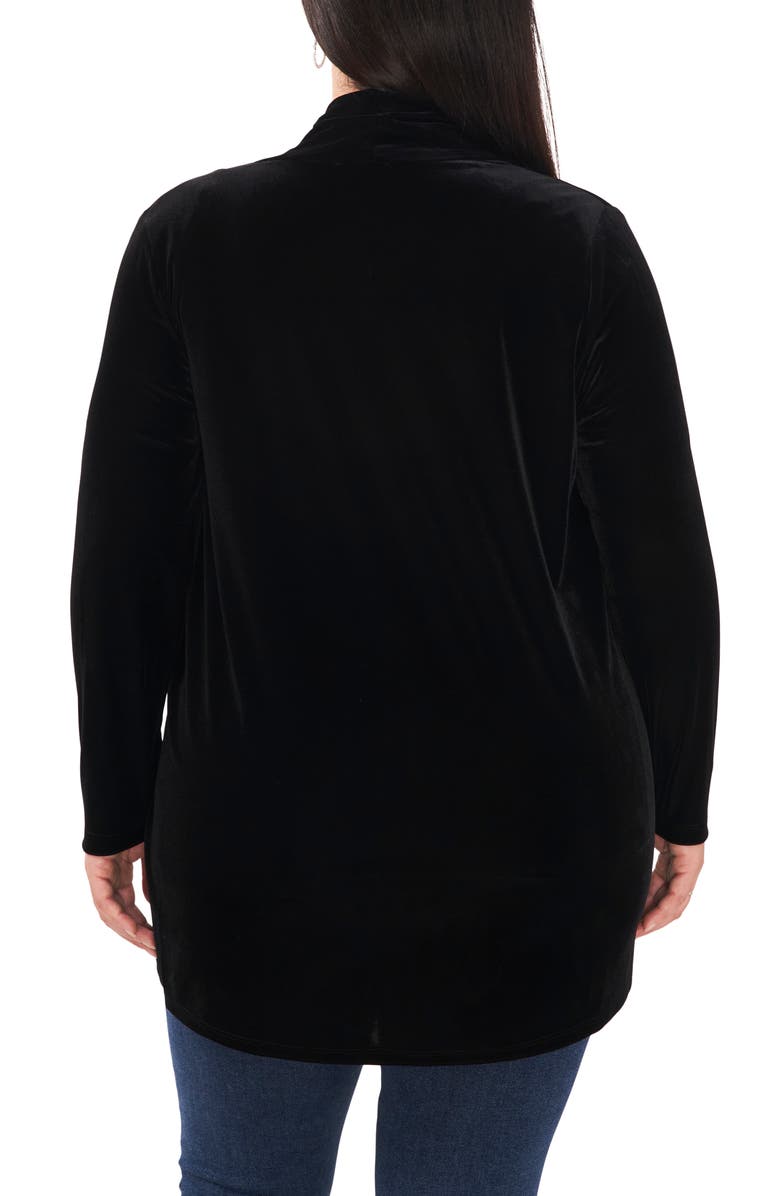 Vince Camuto Open Front Cardigan, Alternate, color, Rich Black