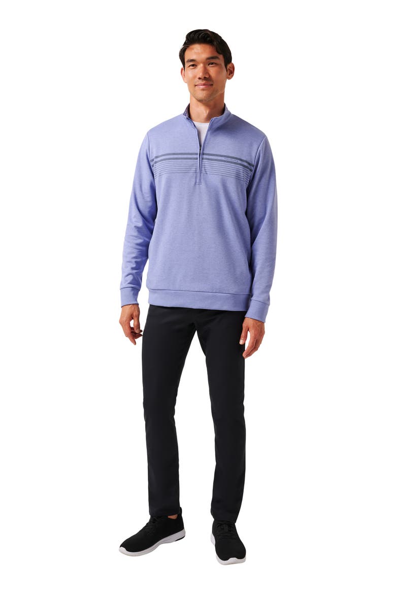 Moonlighter Half Zip Pullover, Alternate, color, HEATHER VIOLET STORM
