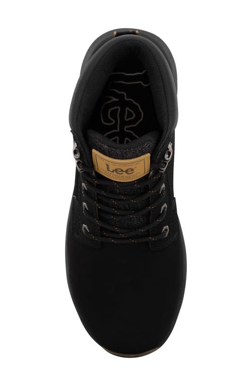Lee Riker Lace-up Boot In Black