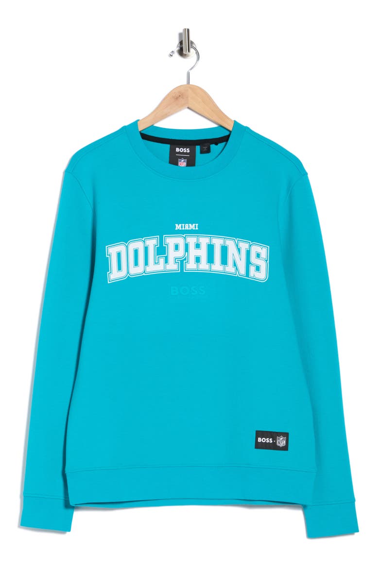 x NFL Miami Dolphins Sweatshirt, Alternate, color, TEAL