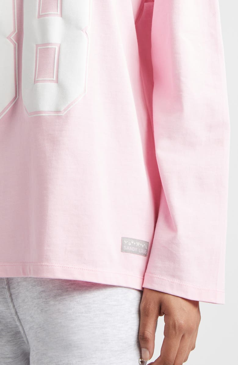 Sandy Liang Princeton Logo Graphic T-Shirt, Alternate, color, Pink