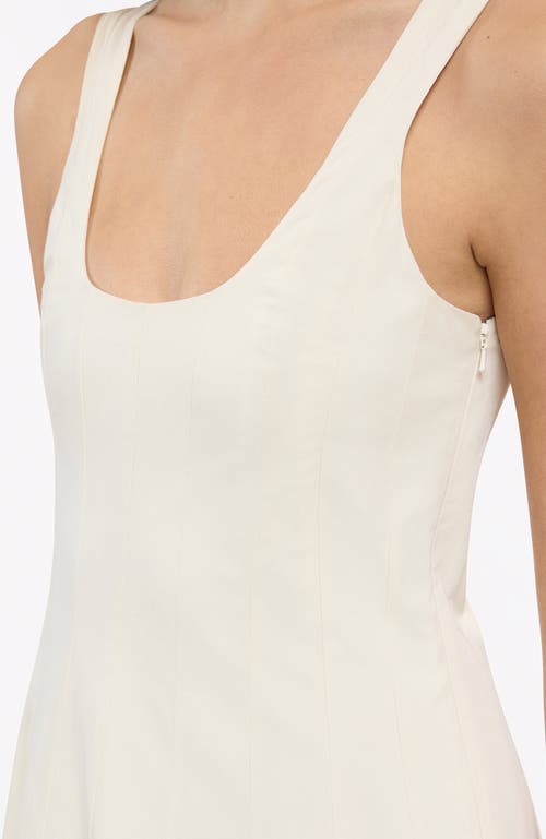 Shop Another Tomorrow Tank Flare Dress In Off White