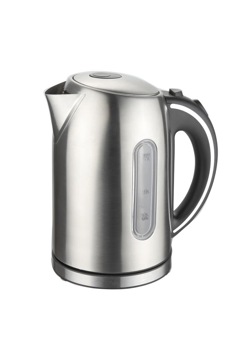 1.7Lt. Stainless Steel Electric Tea Kettle, Alternate, color, Grey