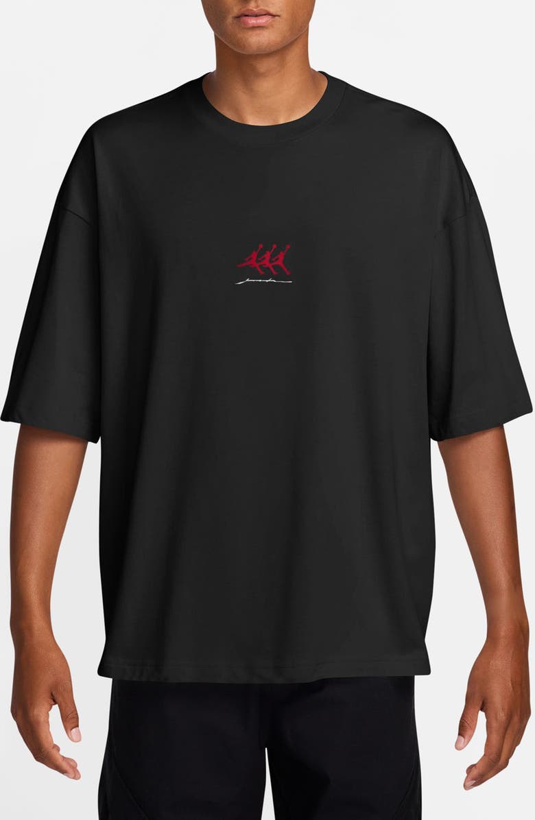 Jordan MJ Flight Oversize Short Sleeve Graphic T-Shirt, Main, color, Black