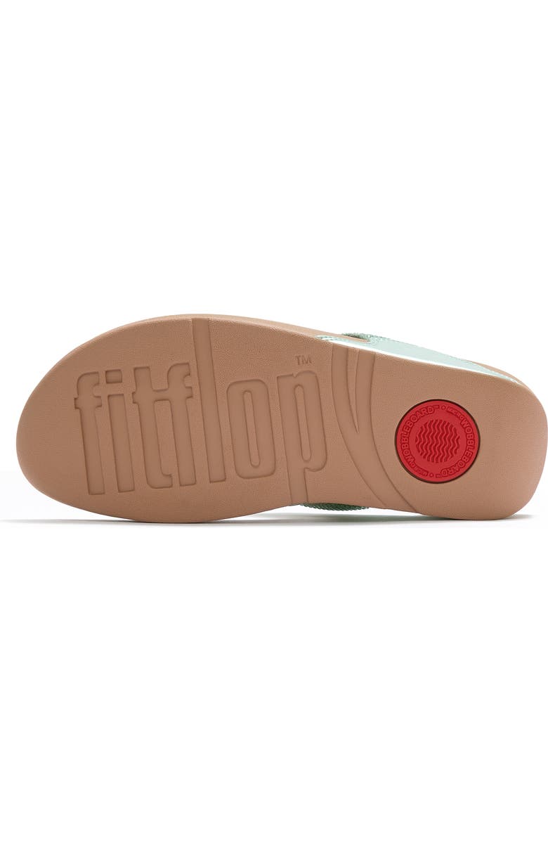 FitFlop Lulu Crystal Embelli Toe-Post, Alternate, color, Metallic Frosted Sage