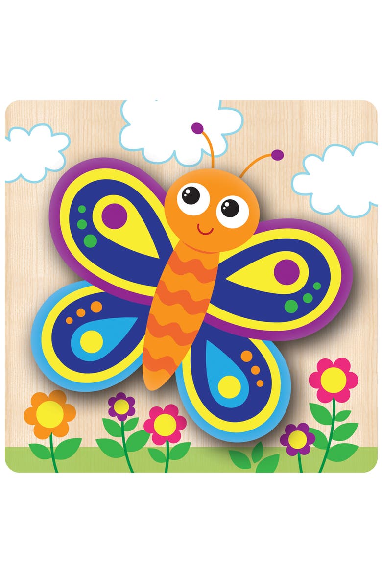 Garden Wood Puzzles 4-Pack, Alternate, color, Multicolor