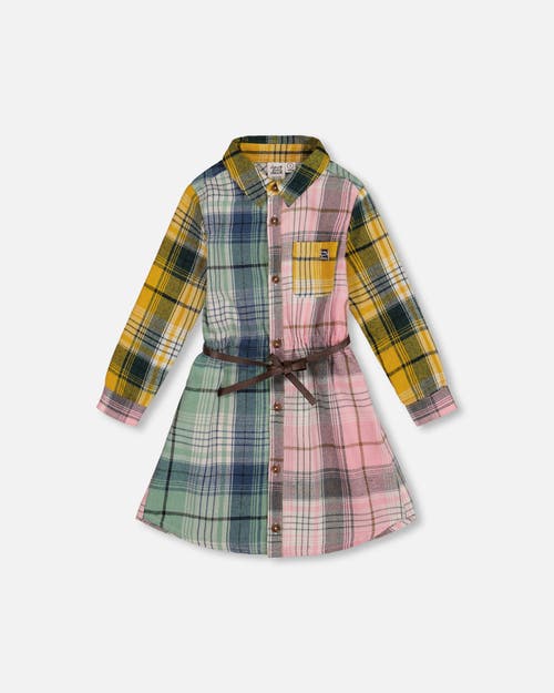 Deux Par Deux Shirt Dress With Belt