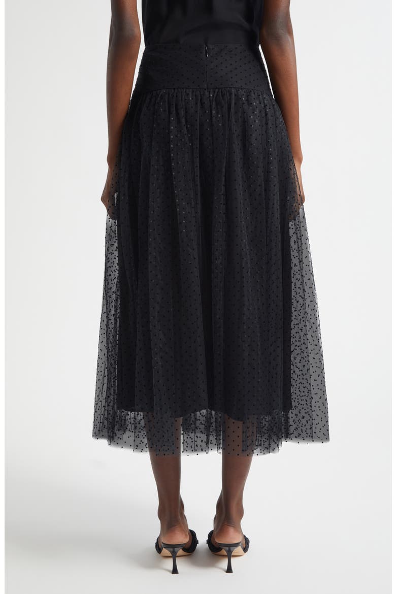 【タグ付き試着のみ】rosymonster fluff tulle skirt Flocked Dot Tulle Midi Skirt (Women) | Nordstrom