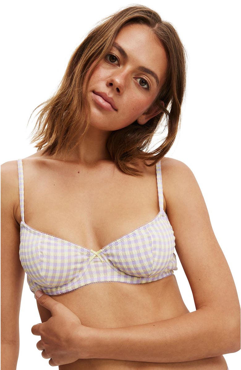 COTTON ON BODY Women's Dottie Woven Underwire Bra, Alternate, color, 