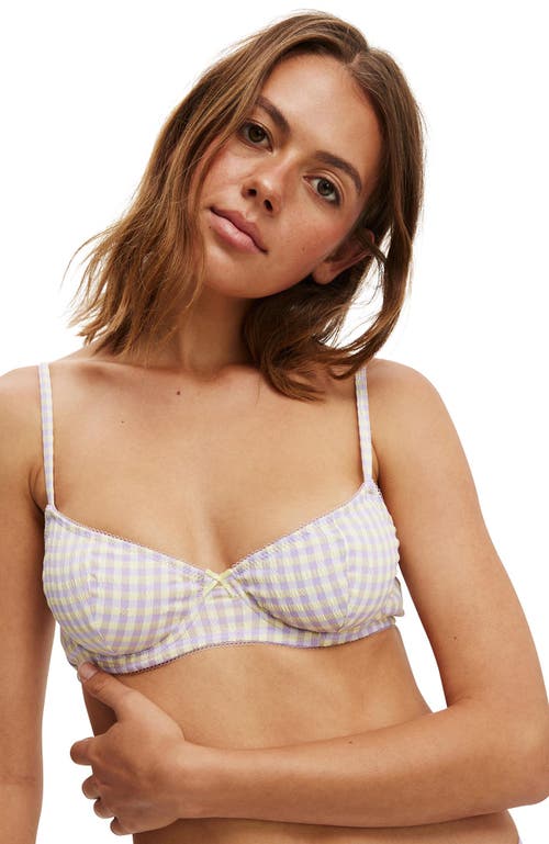 COTTON ON BODY DOTTIE WOVEN UNDERWIRE BRA 