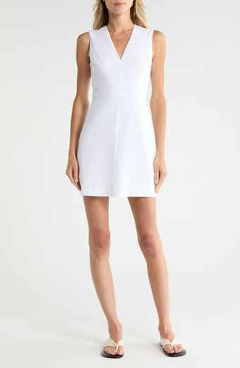Linen Blend Fit & Flare Dress