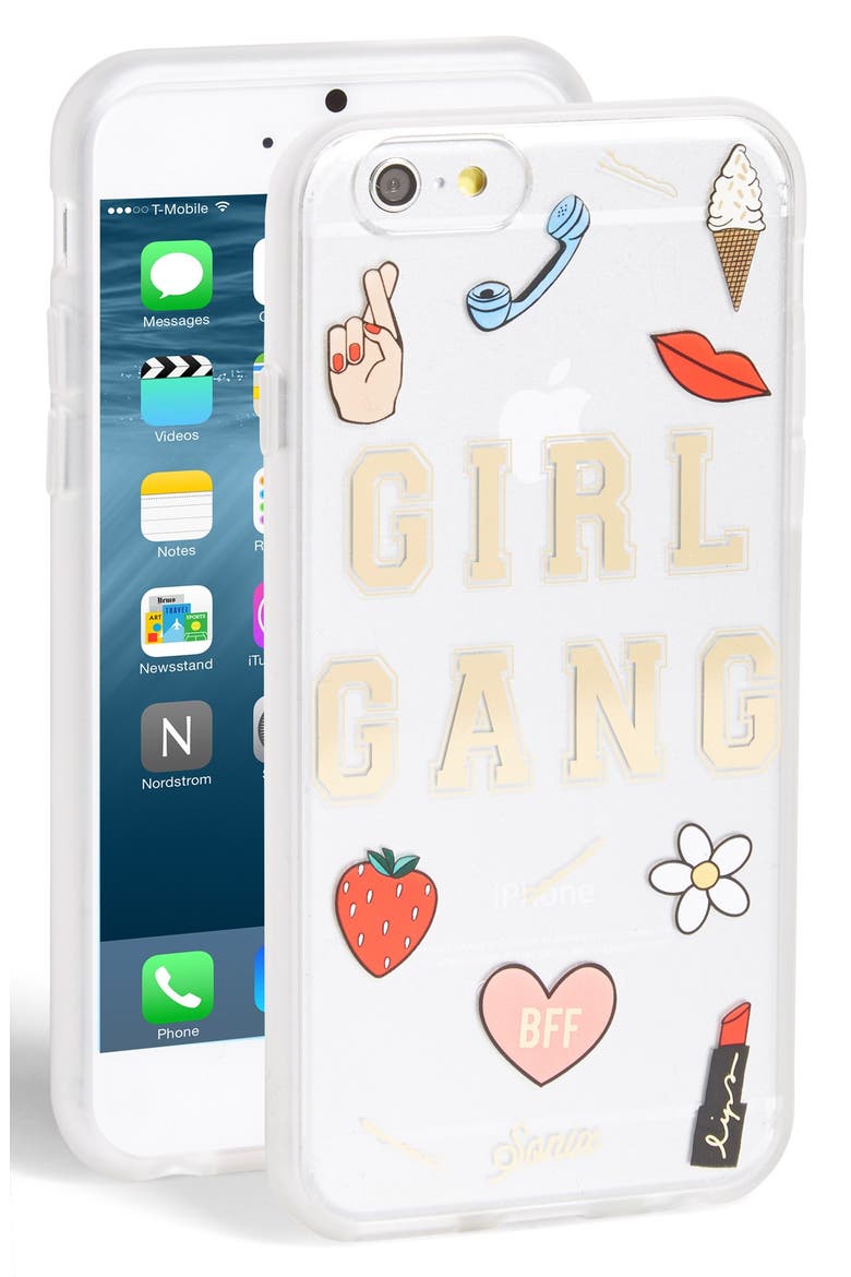 Girl Gang iPhone 6/6s Case, Main, color, GOLD MULTI