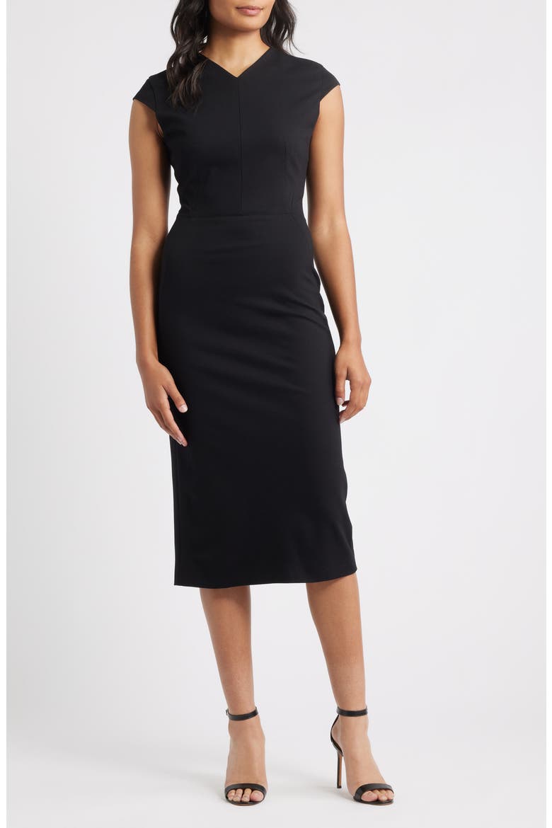 Dulisa Sheath Dress, Main, color, BLK