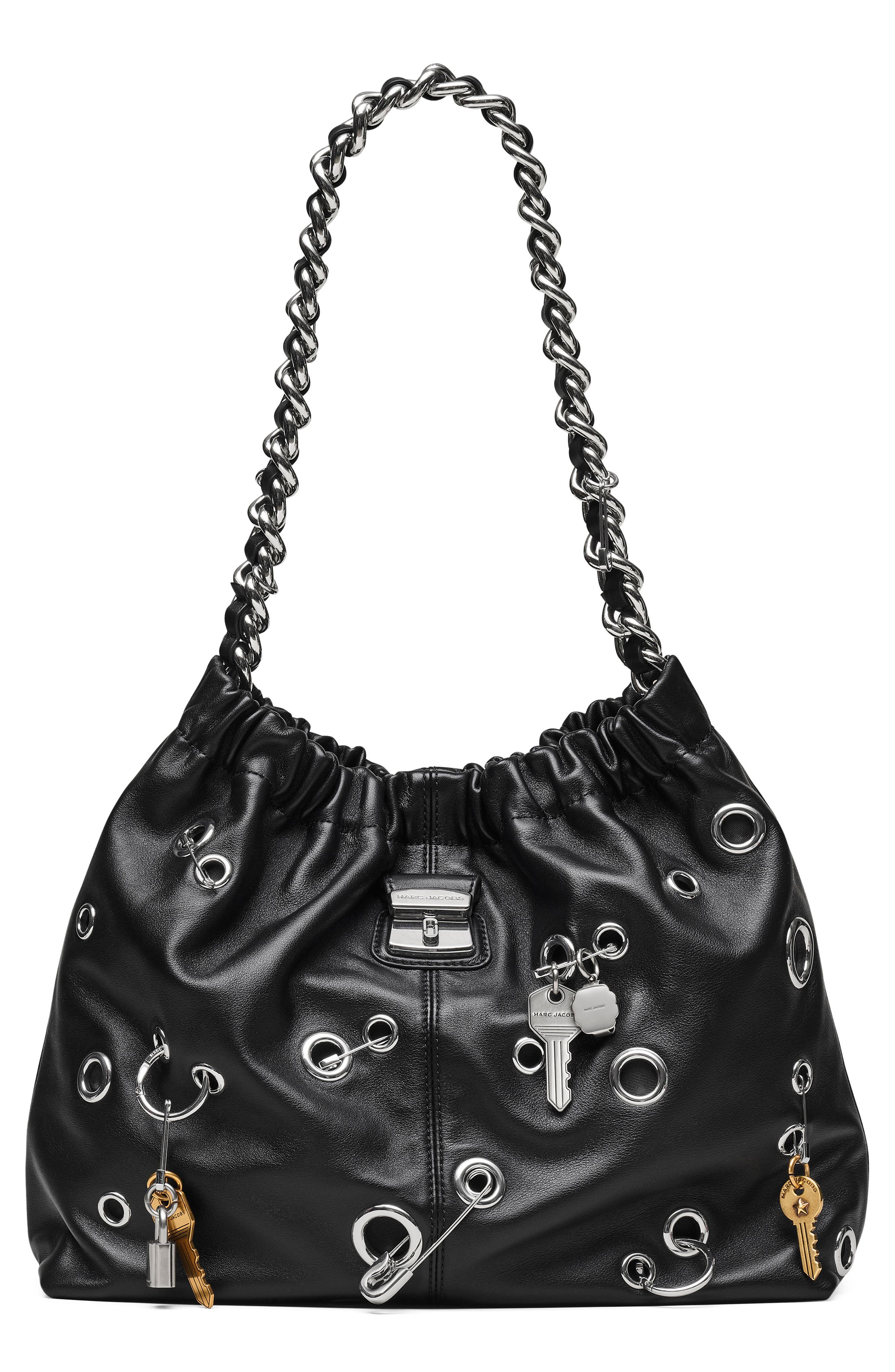 Marc Jacobs The Grommet Charm Cristina Leather Tote, Main, color, 