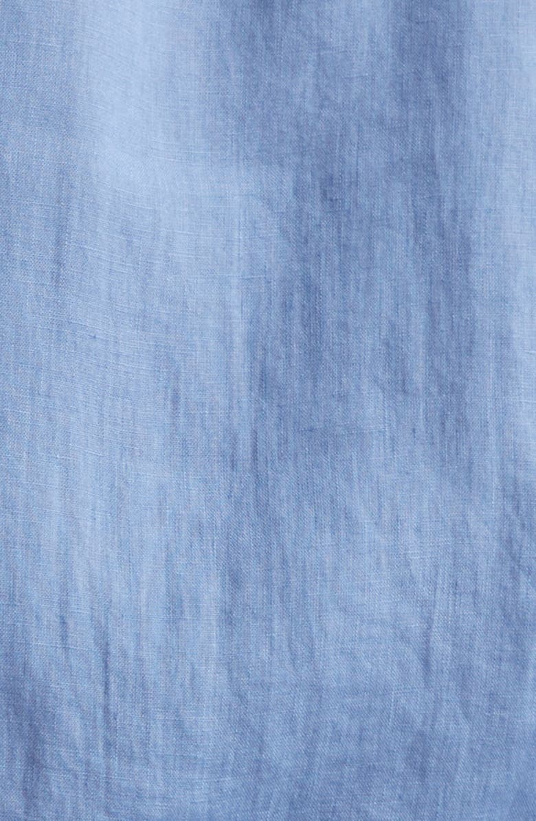 Thom Sweeney Linen Button-Up Shirt, Alternate, color, Denim Blue