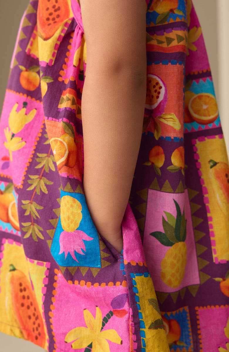 NEXT Kids' Fruit Tile Print Romper, Alternate, color, Multi