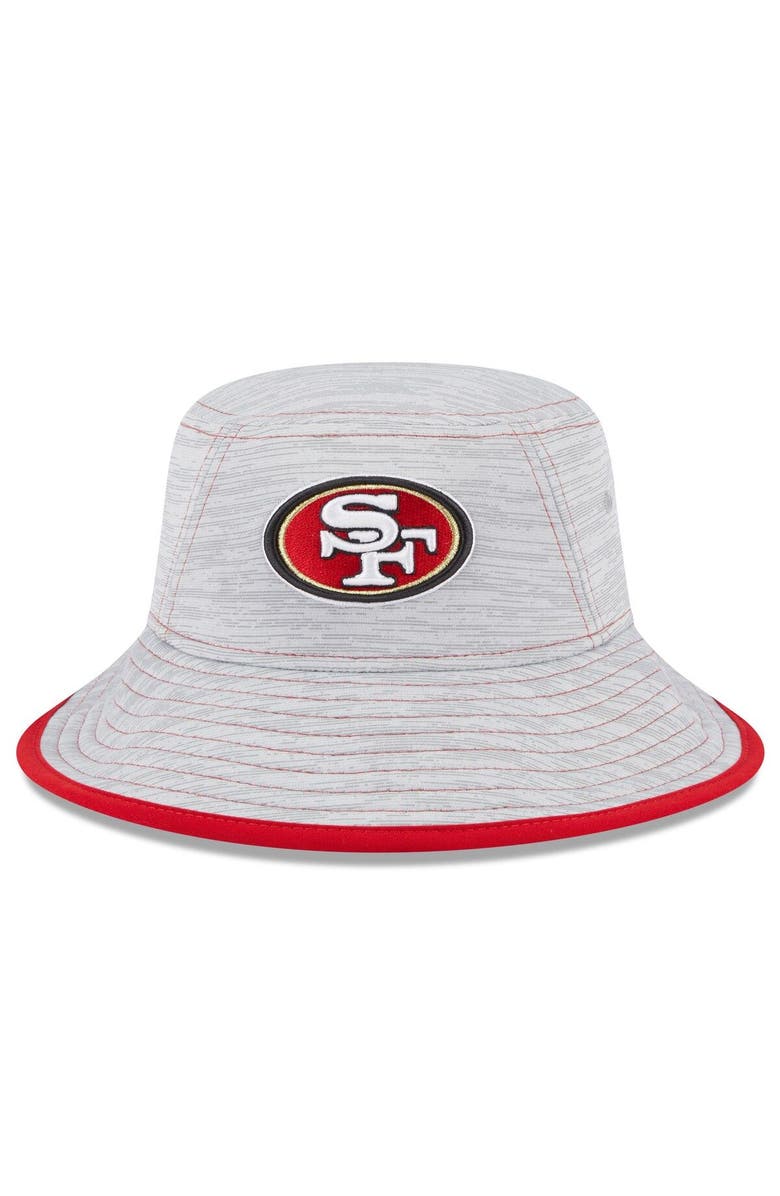 New Era Men's New Era Gray San Francisco 49ers Game Bucket Hat, Main, color, 