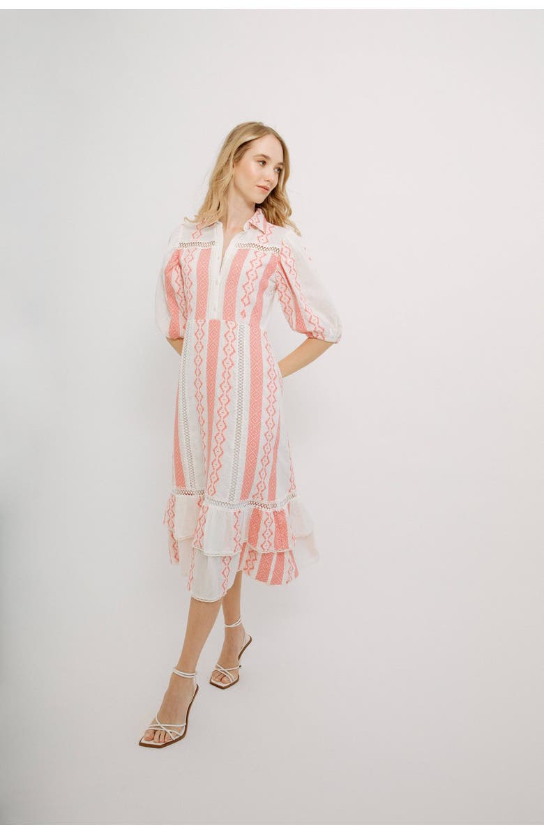 GUADALUPE DESIGN Anisa Ikat Kimono, Alternate, color, Pink