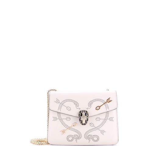 Serpenti Forever Shoulder Bag Embellished Leather Mini