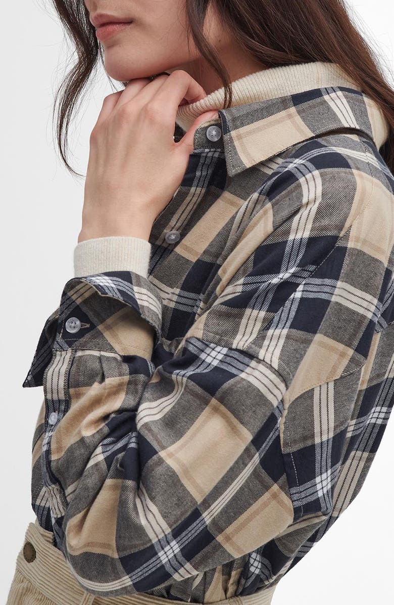 Barbour Larisa Check Flannel Shirt, Alternate, color, 