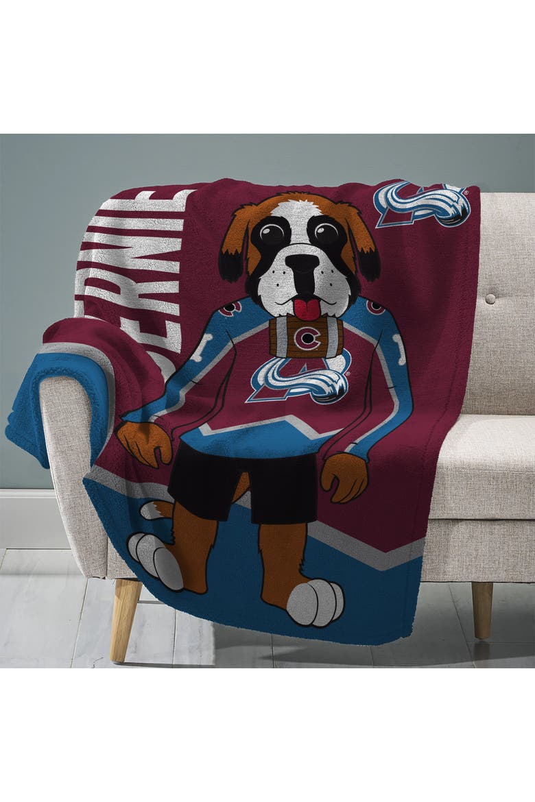 Colorado Avalanche Bernie Mascot 60" x 80" Raschel Throw Blanket, Main, color, None