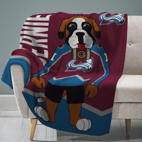Colorado Avalanche Bernie Mascot 60" x 80" Raschel Throw Blanket