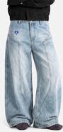 AELFRIC EDEN Seam Panel Baggy Barrel Jeans
