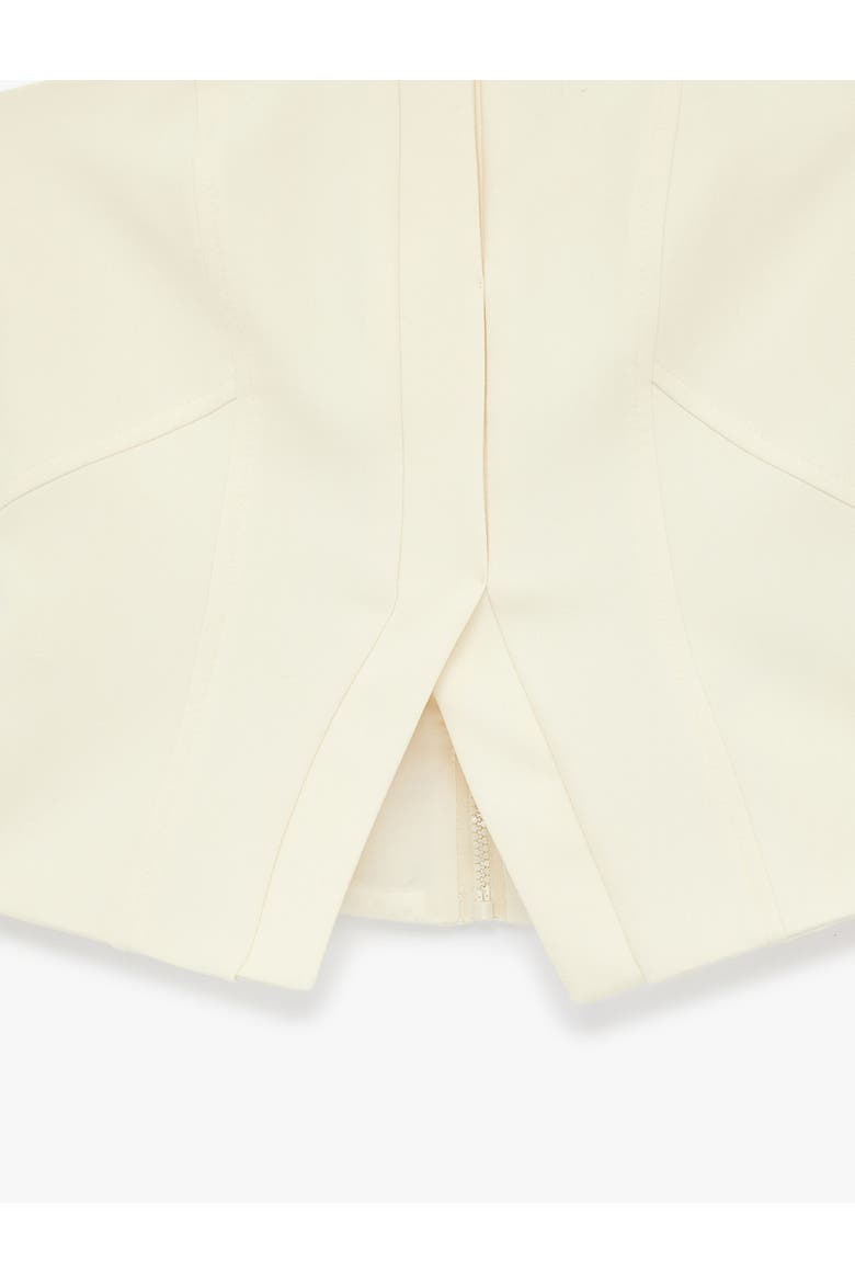 Fitted Strapless Top, Alternate, color, ECRU