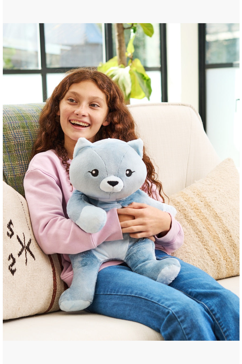 Frankie the Cat Plush Toy, Alternate, color, Blue